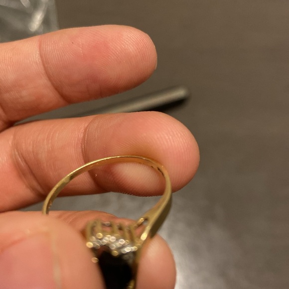 10K Gold Samuel Aaron Sapphire Ring